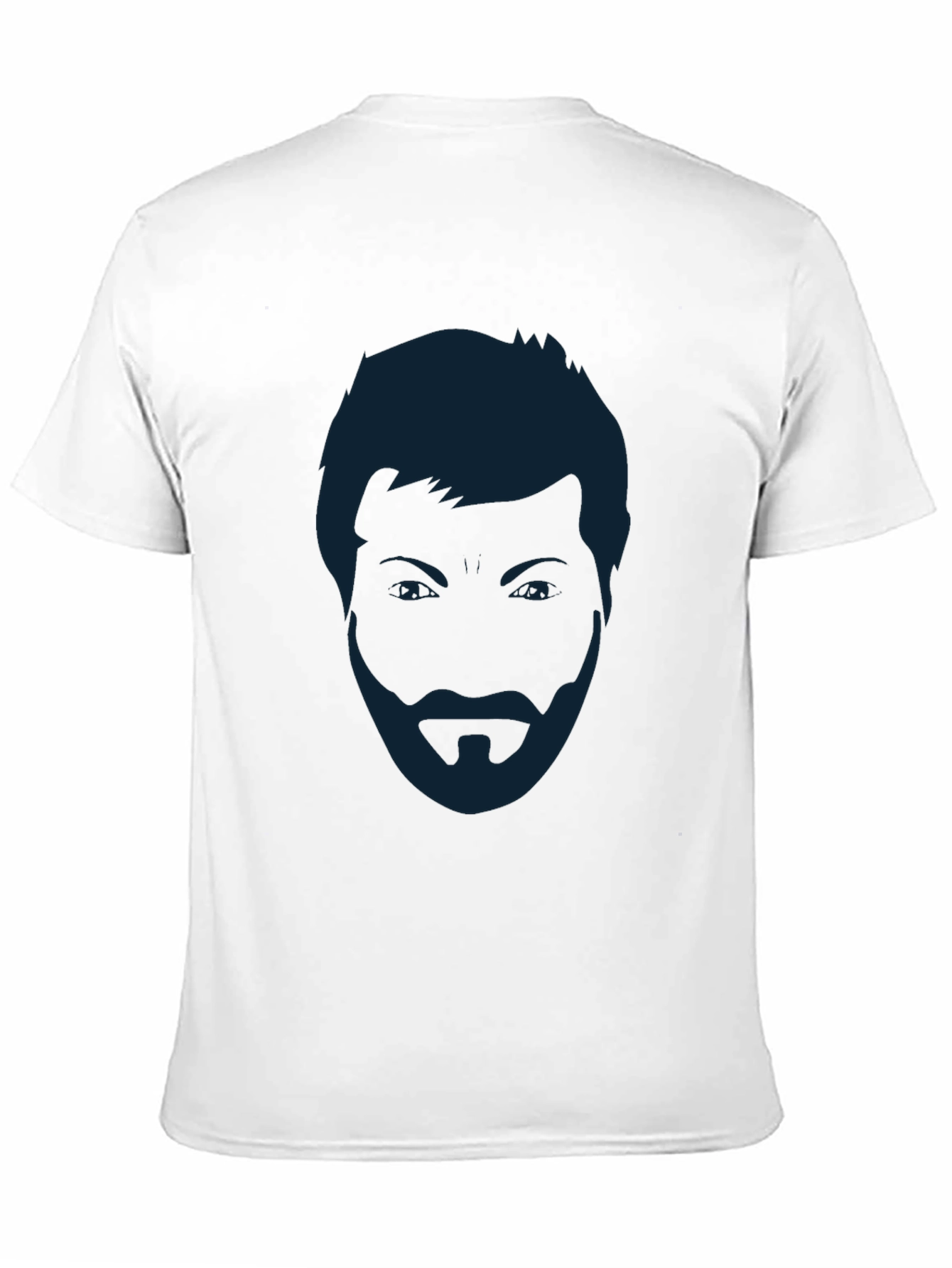 Mens Black T-Shirt - Abstract Face Graphic