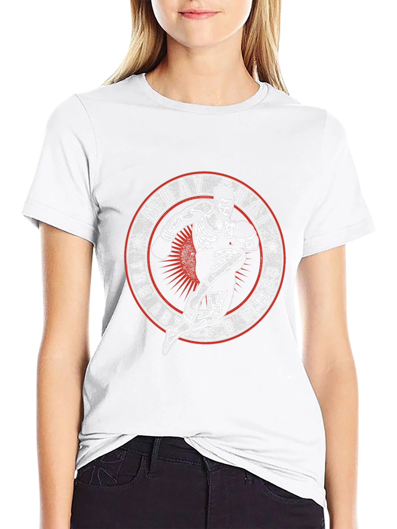 Muay Thai Art of 8 Limbs Graphic Tee - Black