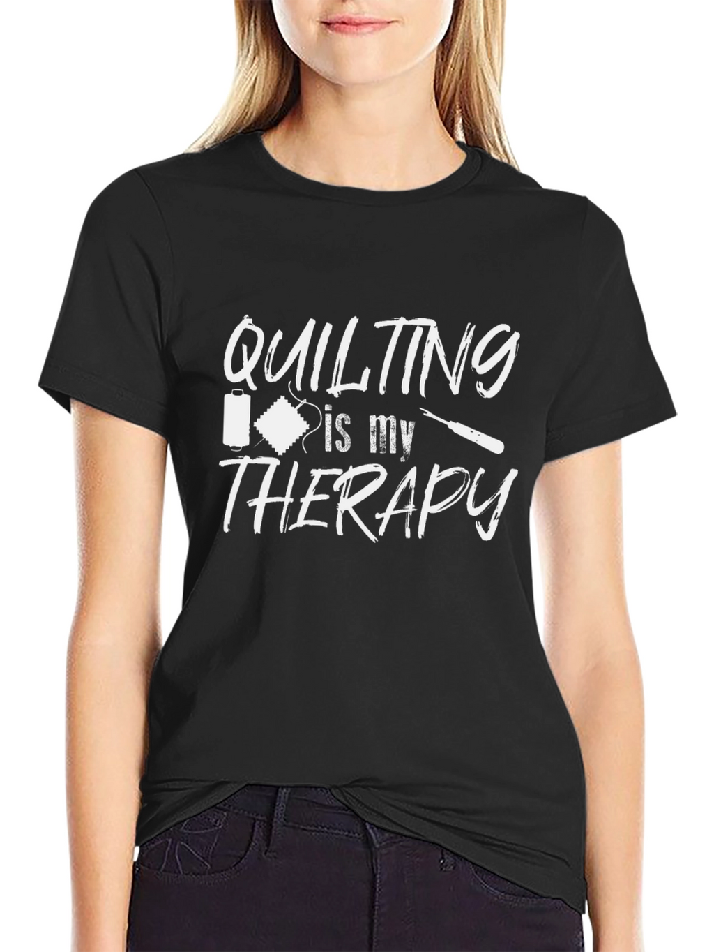 Quilting is My Therapy Graphic Tee