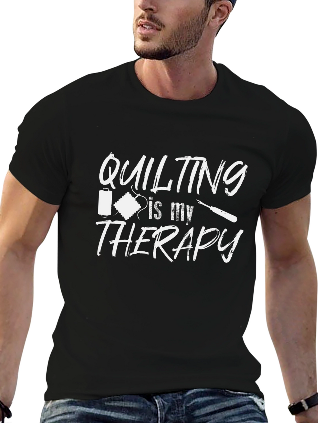 Quilting is My Therapy Graphic Tee