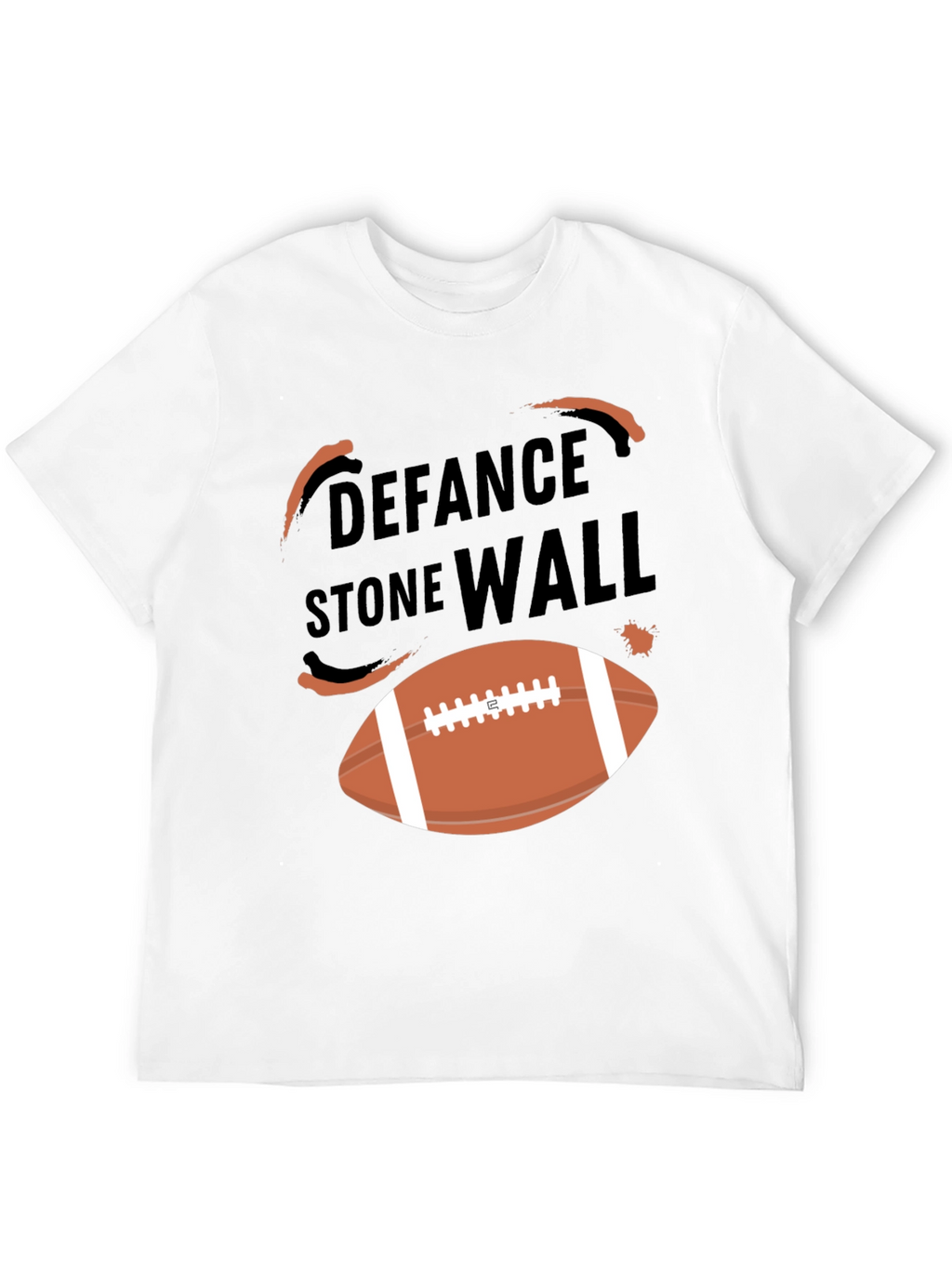 Defense Stone Wall Football T-Shirt