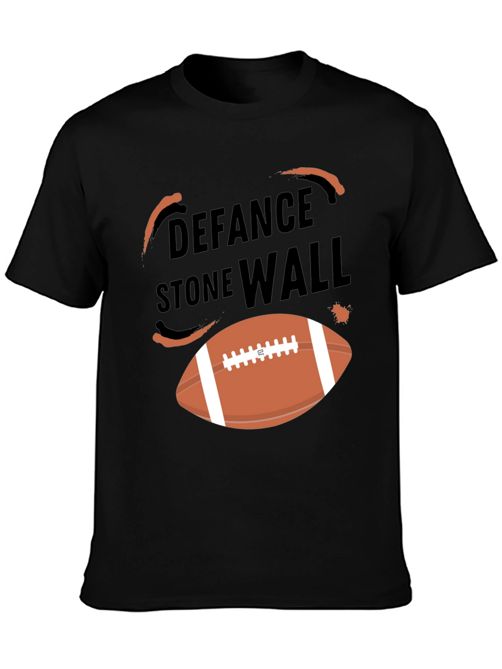 Defense Stone Wall Football T-Shirt