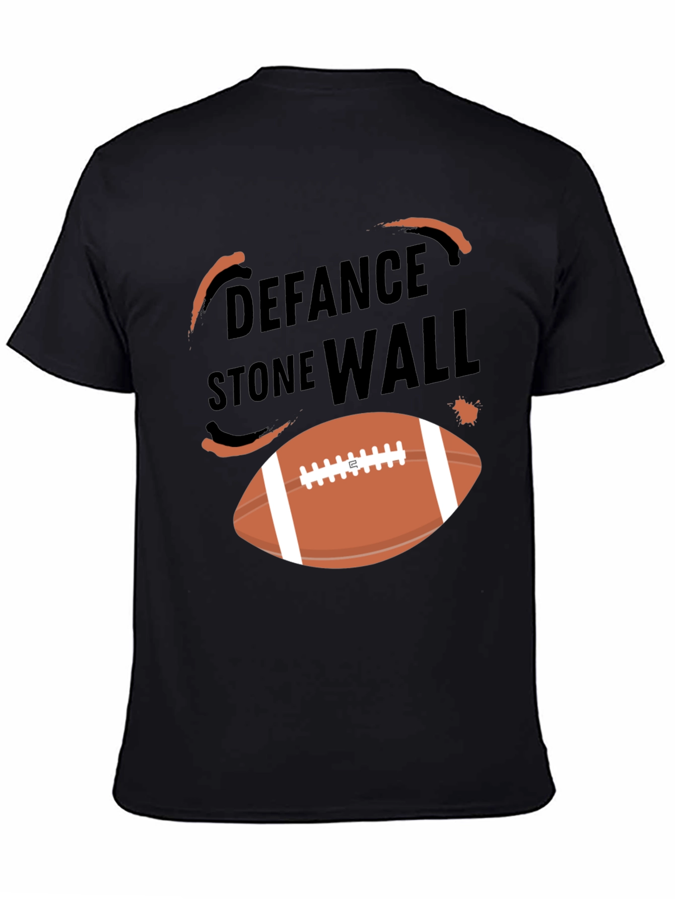 Defense Stone Wall Football T-Shirt