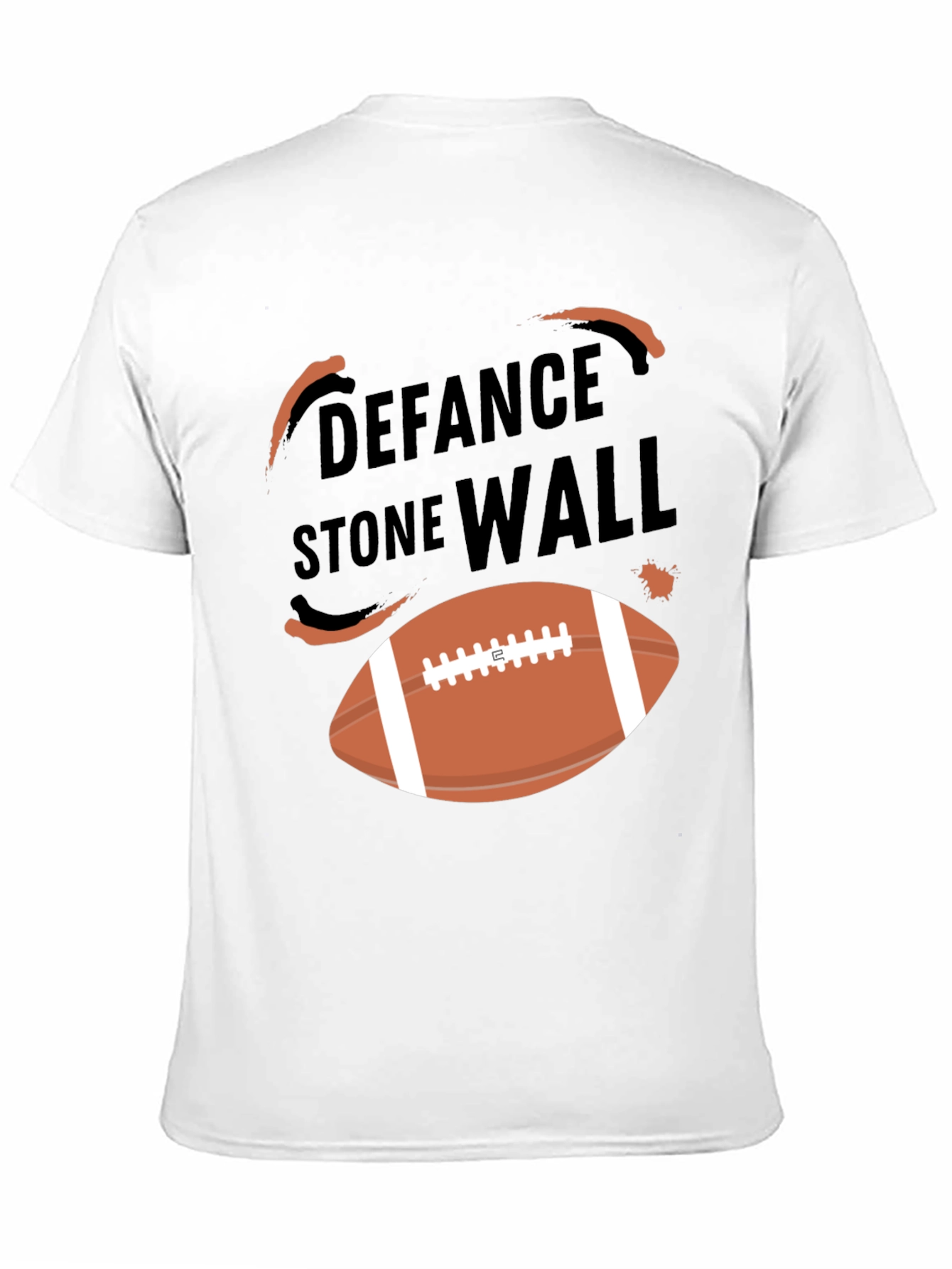 Defense Stone Wall Football T-Shirt