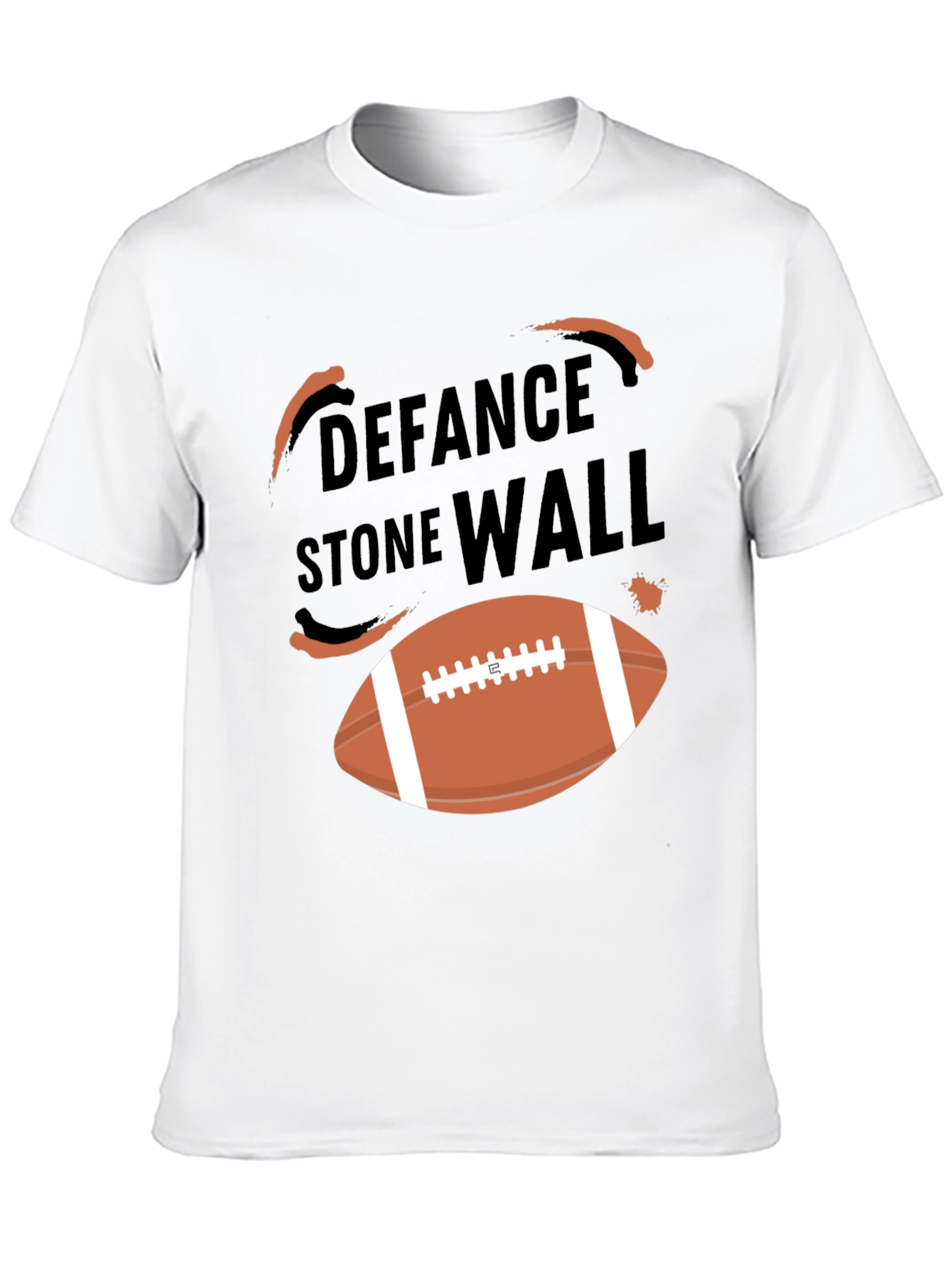 Defense Stone Wall Football T-Shirt