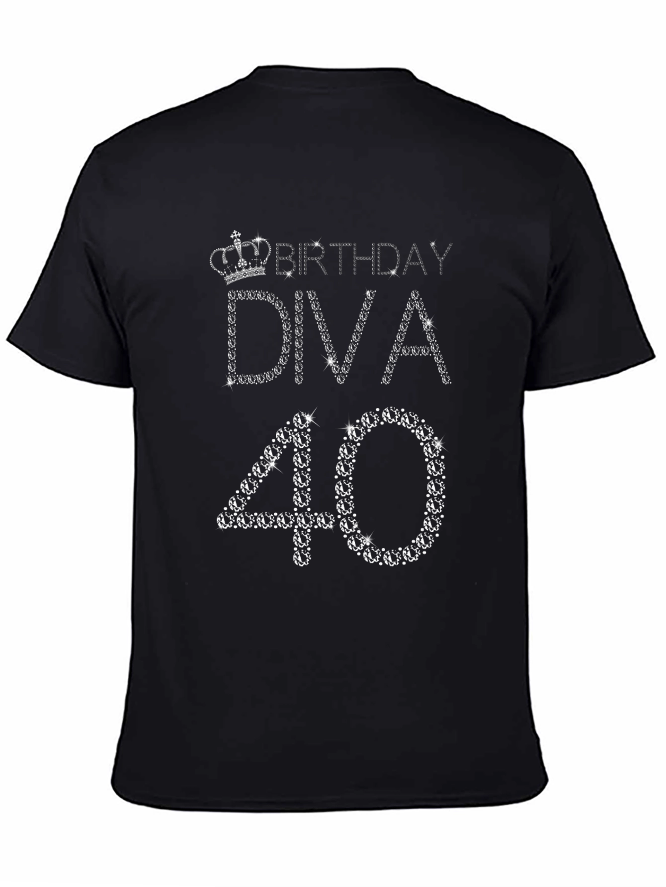 Birthday Diva 40 Rhinestone Tee