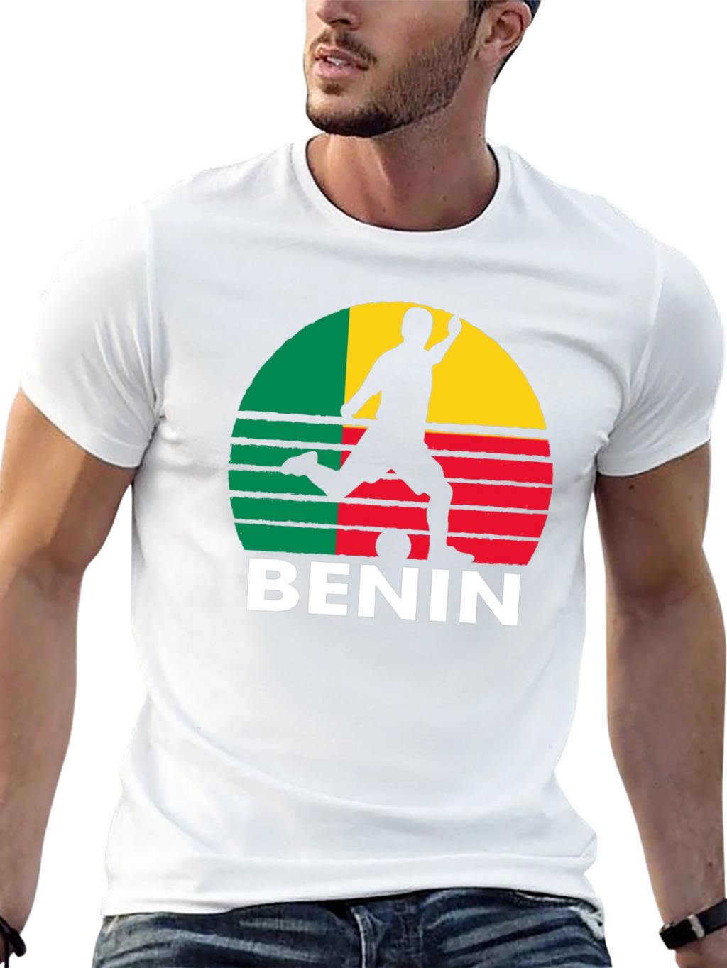 Benin Flag Soccer T-Shirt