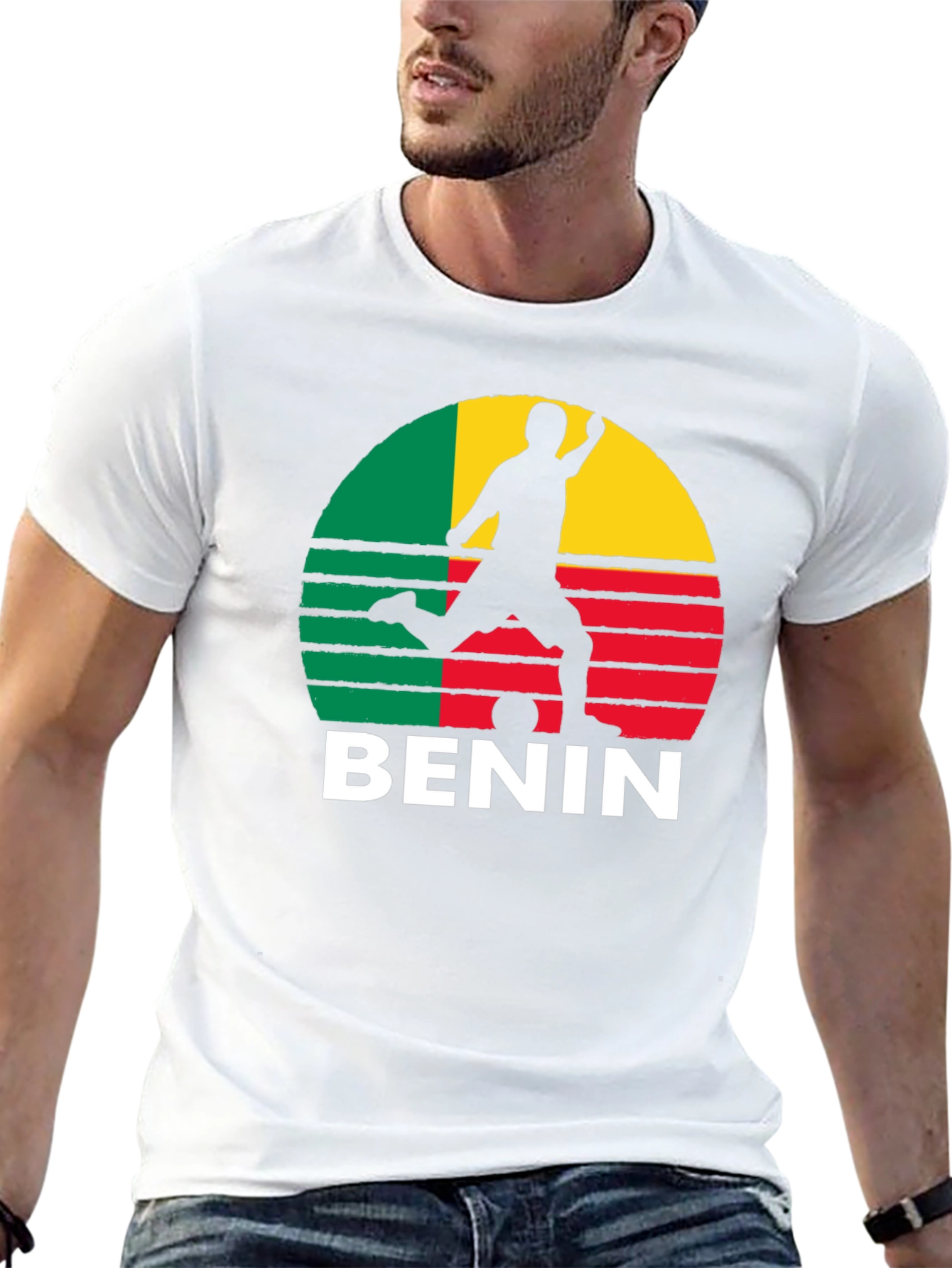 Benin Flag Soccer T-Shirt