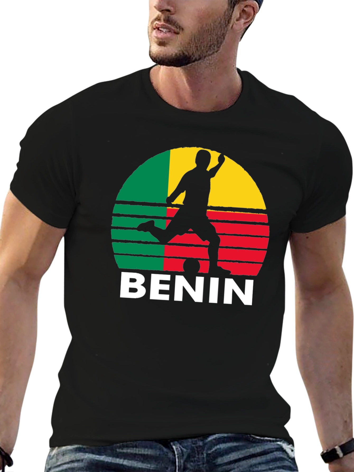 Benin Flag Soccer T-Shirt