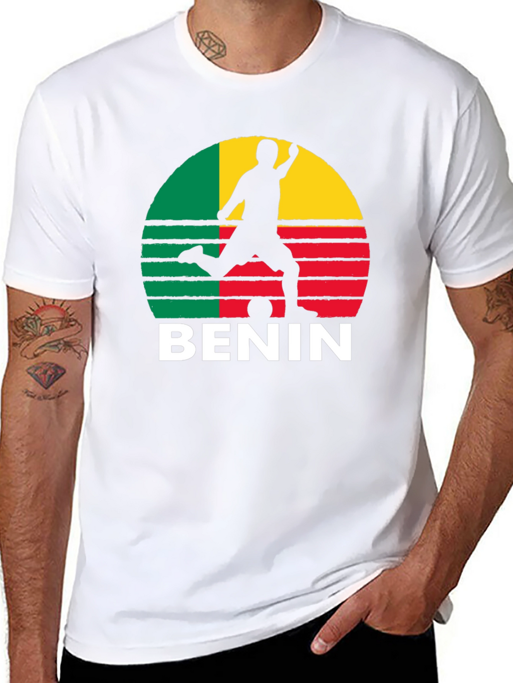 Benin Flag Soccer T-Shirt