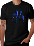 Bold Exclamation Tee - Black Graphic T-Shirt