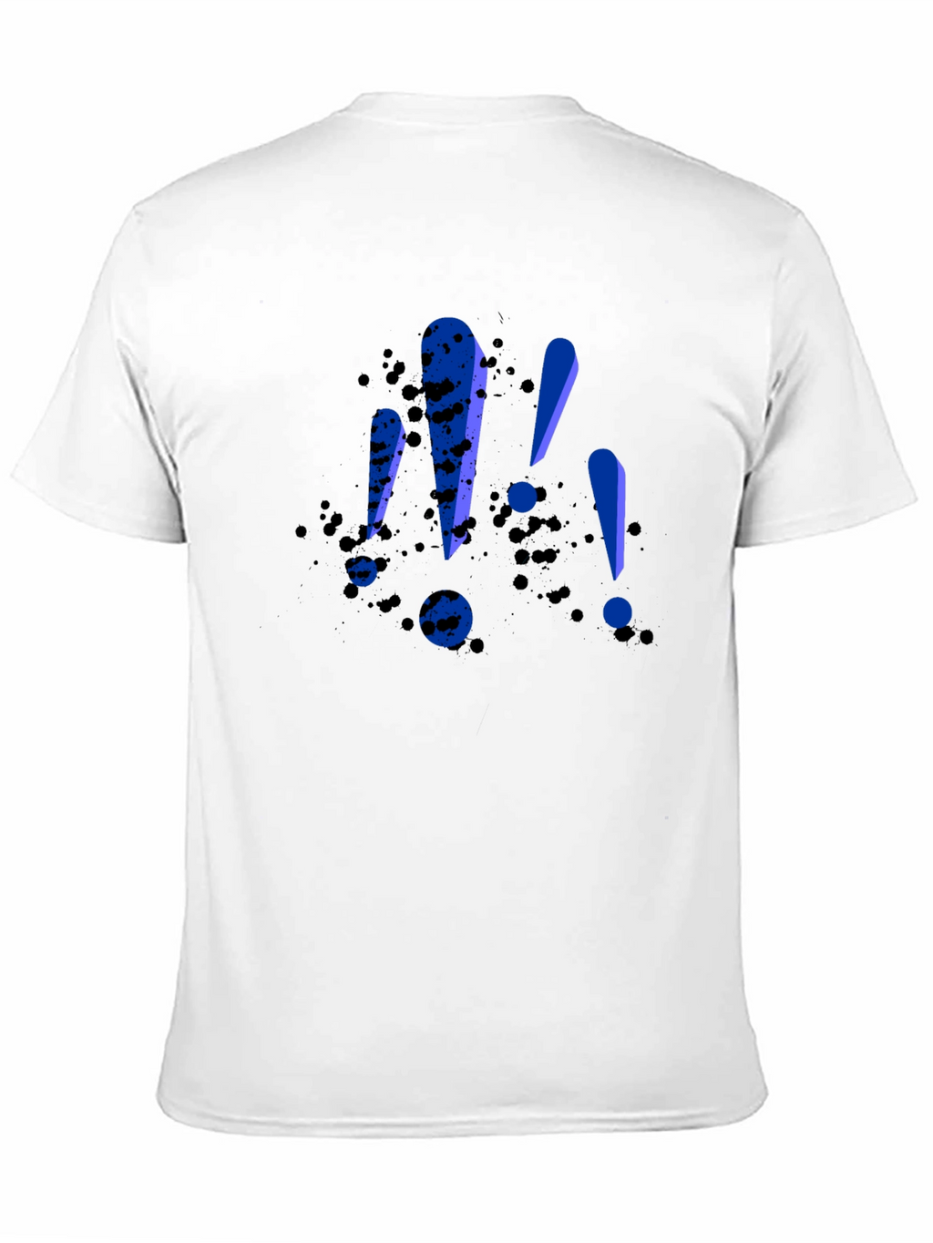 Bold Exclamation Tee - Black Graphic T-Shirt