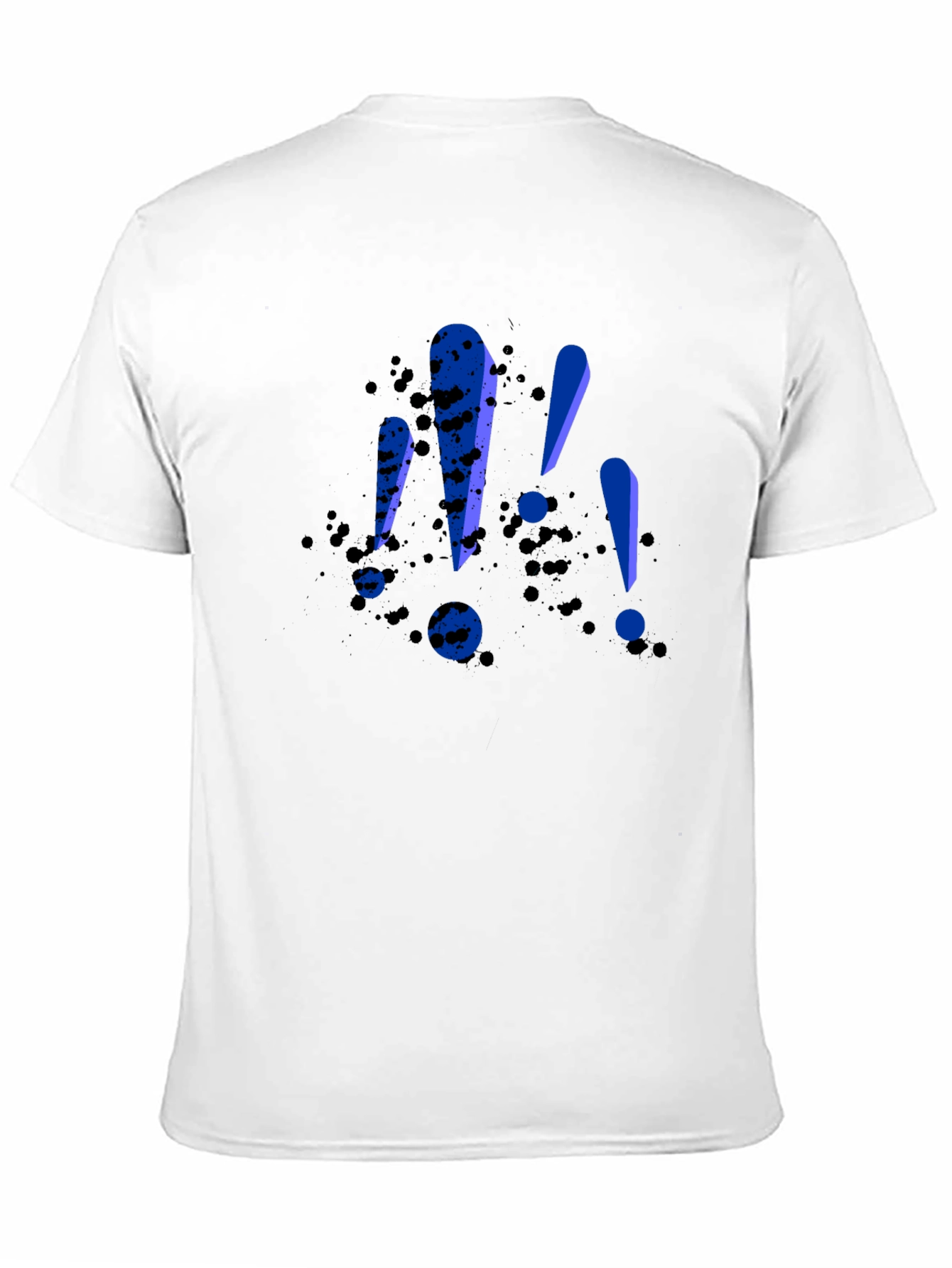 Bold Exclamation Tee - Black Graphic T-Shirt