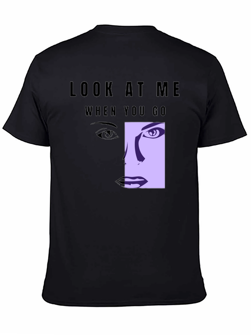 Look At Me Graphic Tee - Black T-Shirt