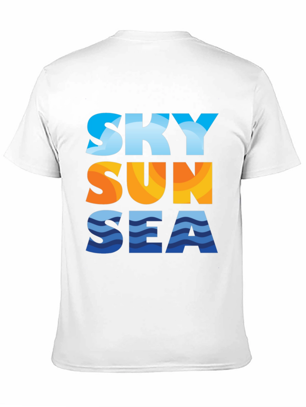 Sky Sun Sea Graphic Tee - Black T-Shirt