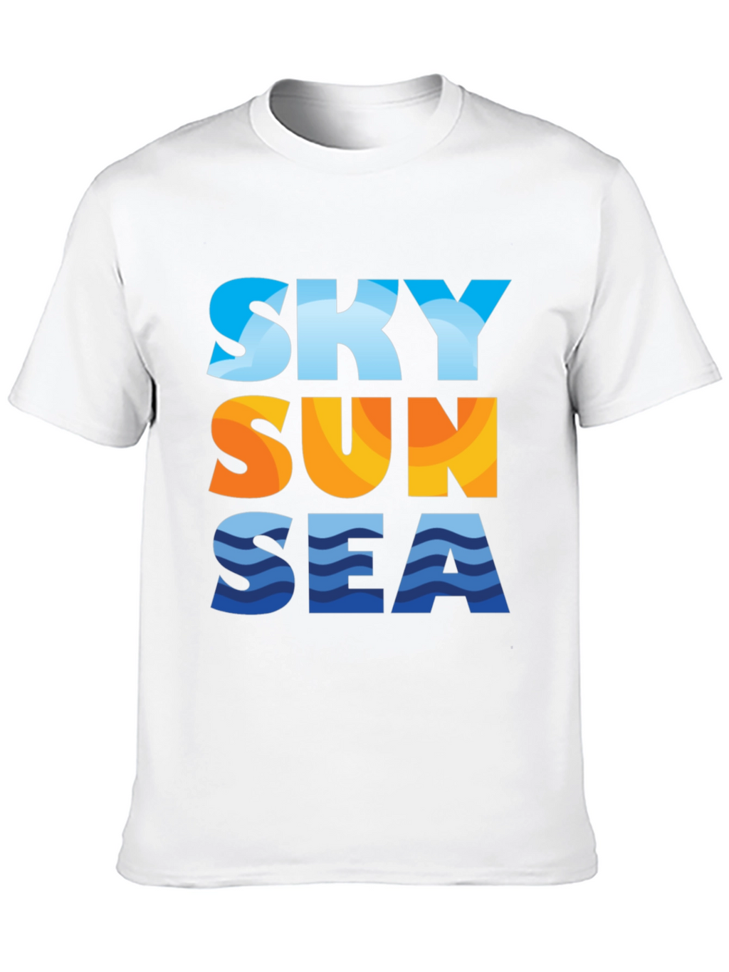 Sky Sun Sea Graphic Tee - Black T-Shirt