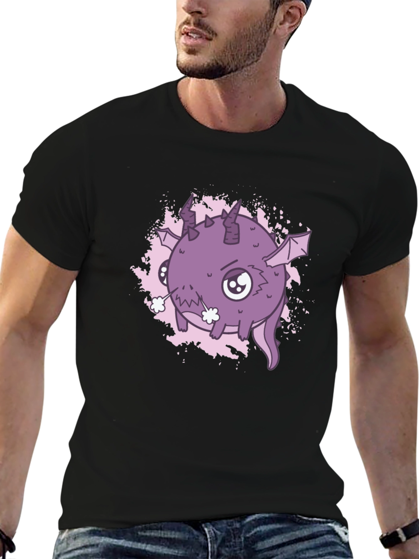 Cute Monster Graphic T-Shirt