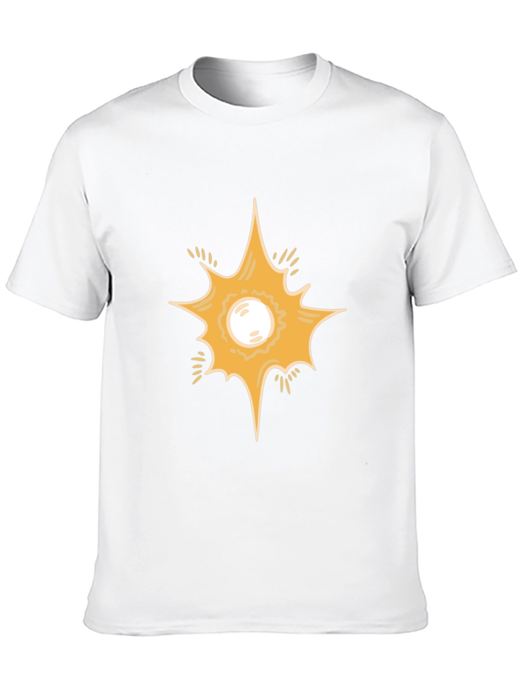 Starburst Graphic Print Black T-Shirt