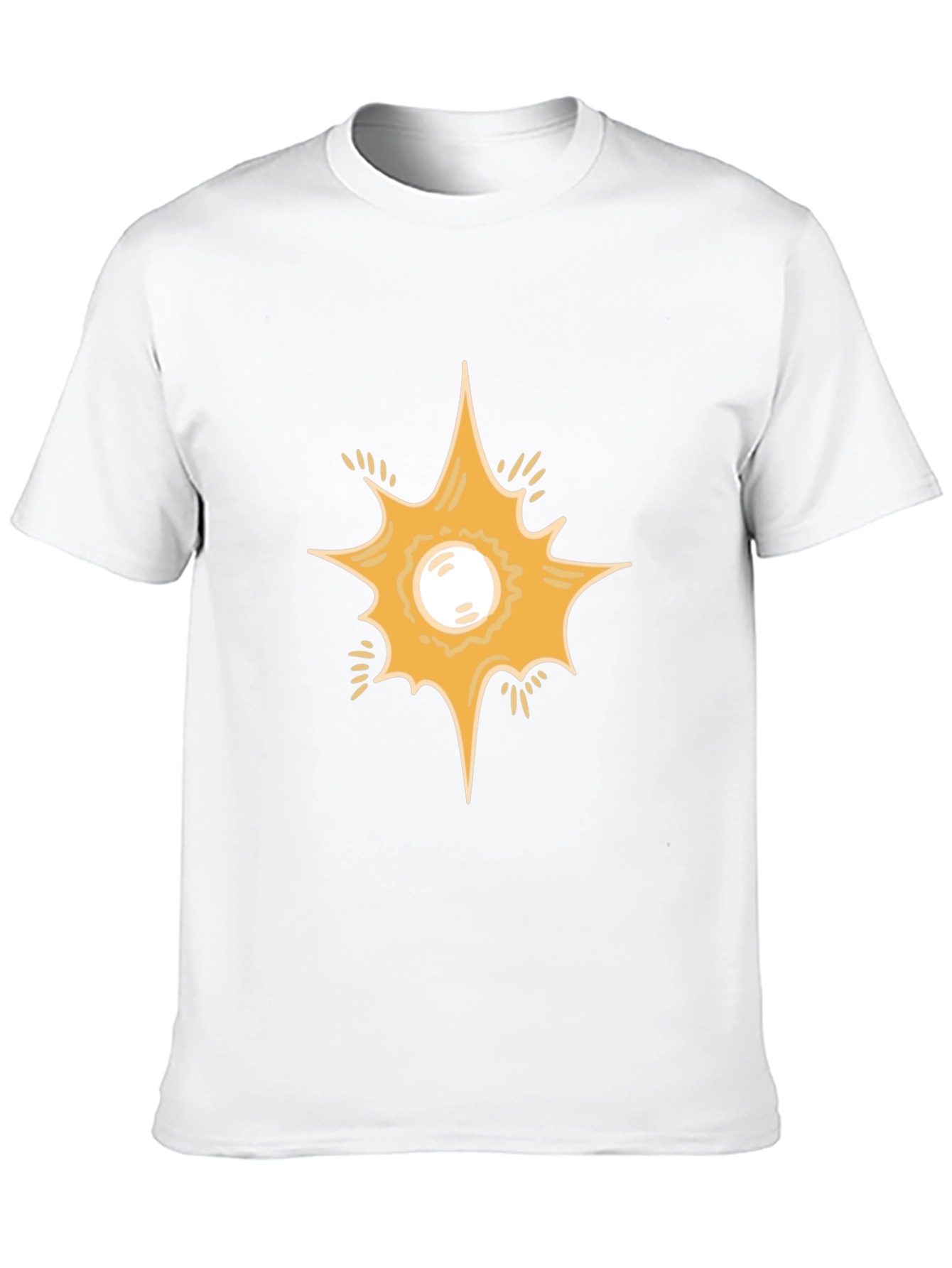 Starburst Graphic Print Black T-Shirt