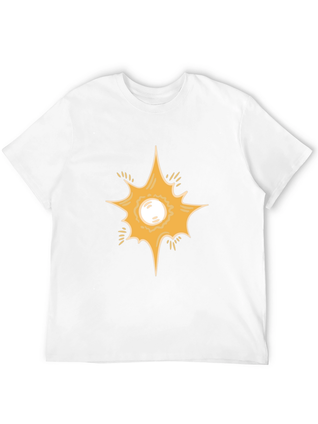Starburst Graphic Print Black T-Shirt