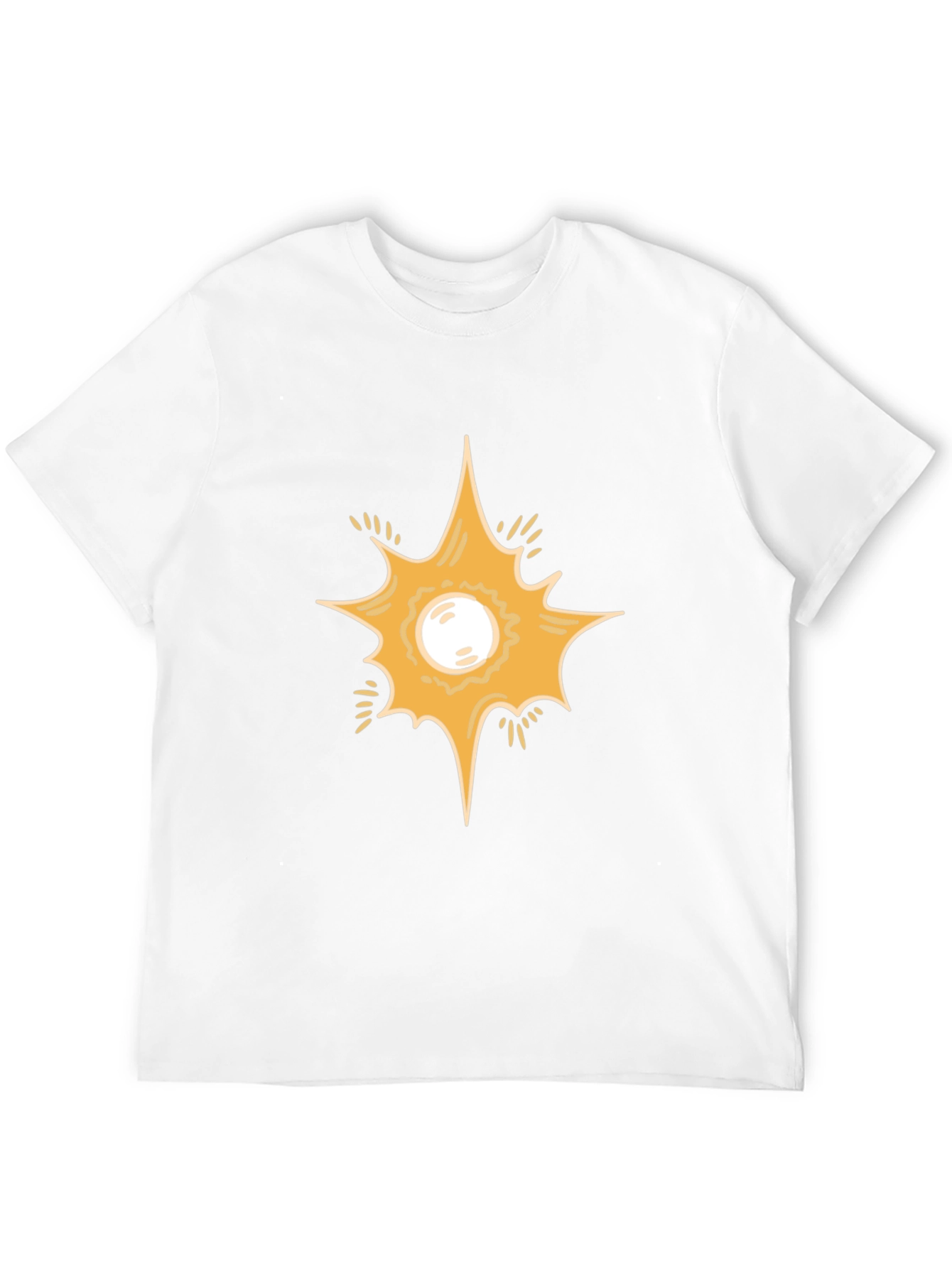 Starburst Graphic Print Black T-Shirt