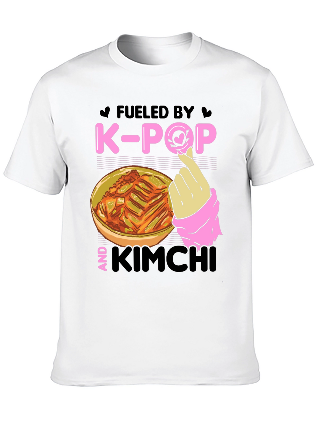 Fueled by K-Pop & Kimchi Black T-Shirt