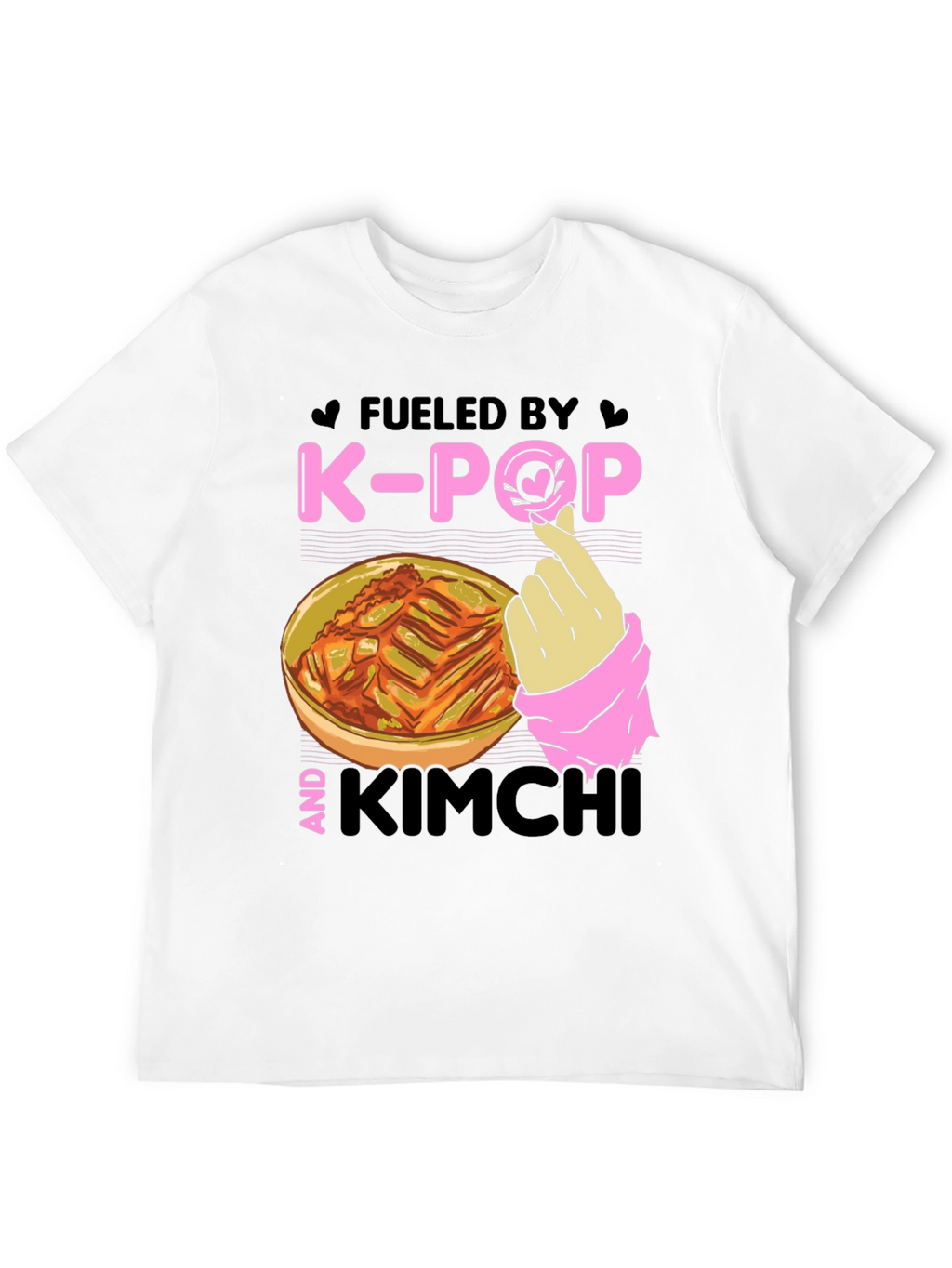 Fueled by K-Pop & Kimchi Black T-Shirt