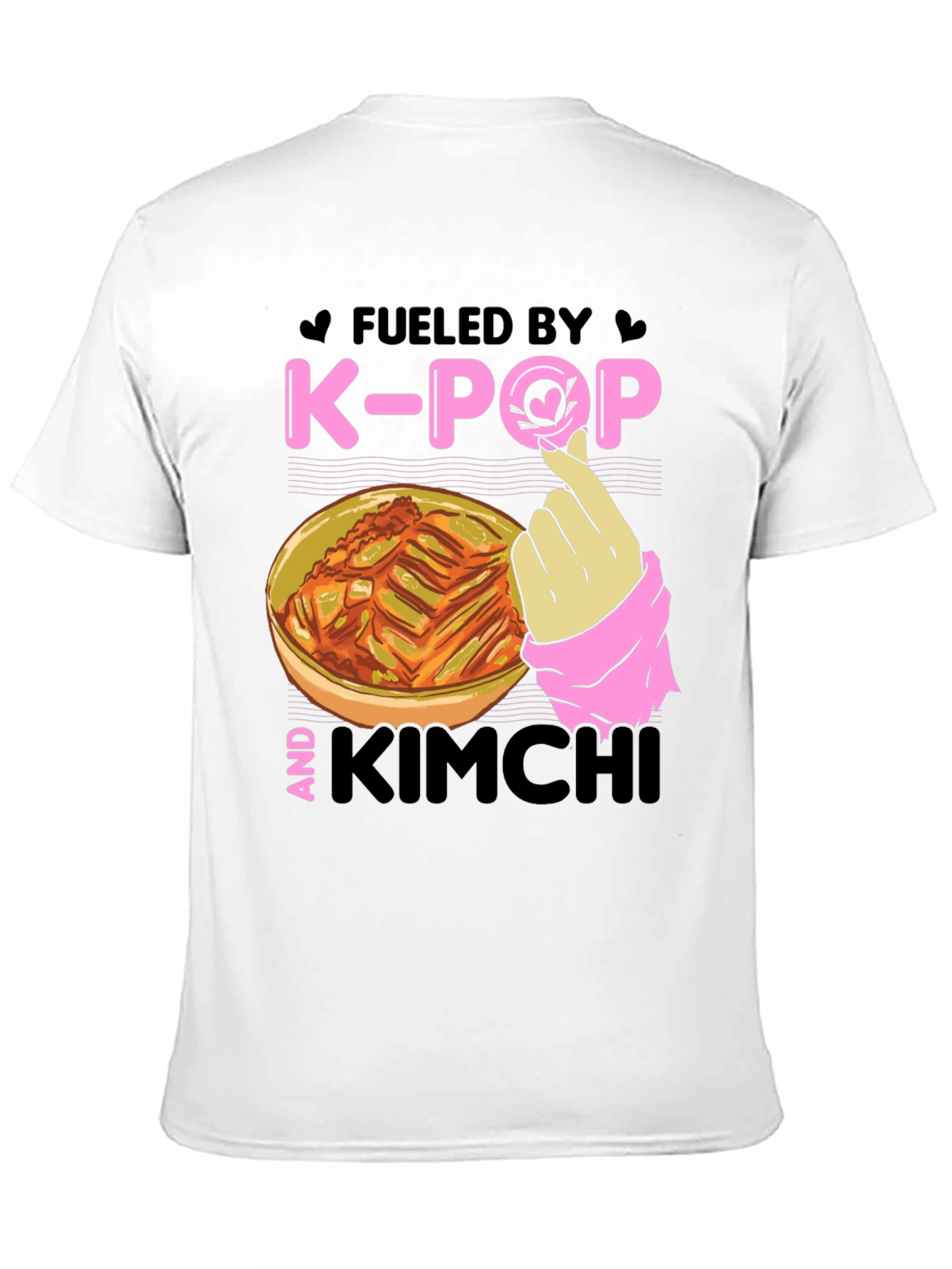 Fueled by K-Pop & Kimchi Black T-Shirt