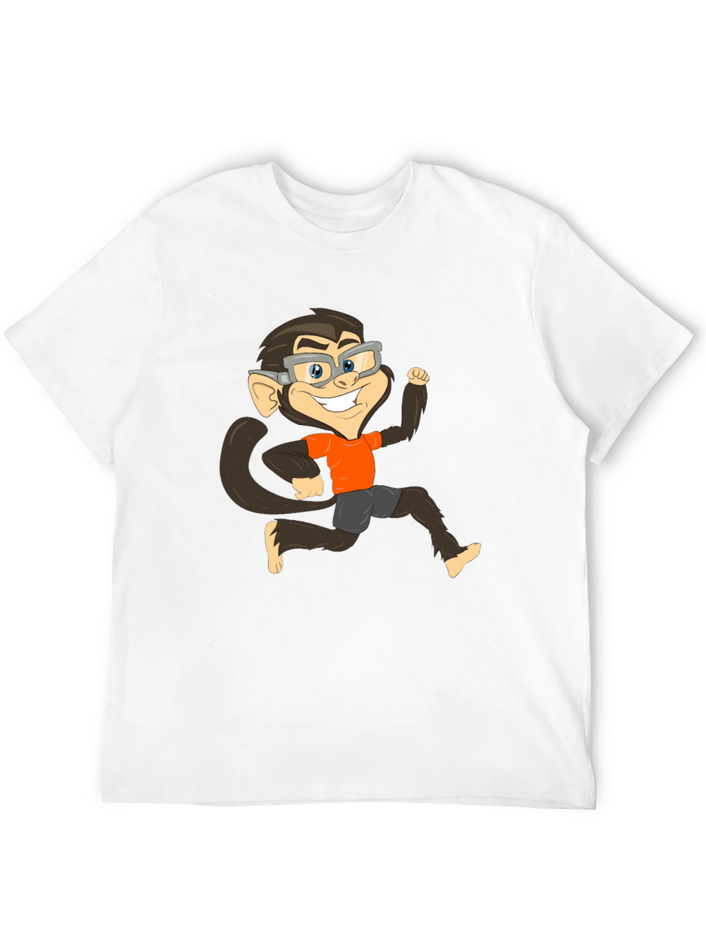 Monkey Cartoon Graphic T-Shirt