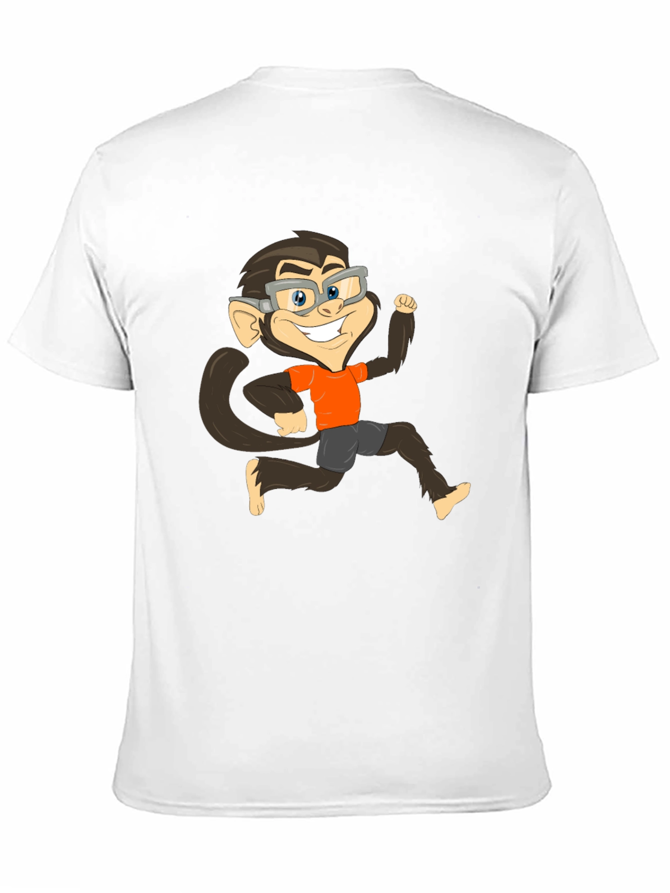 Monkey Cartoon Graphic T-Shirt