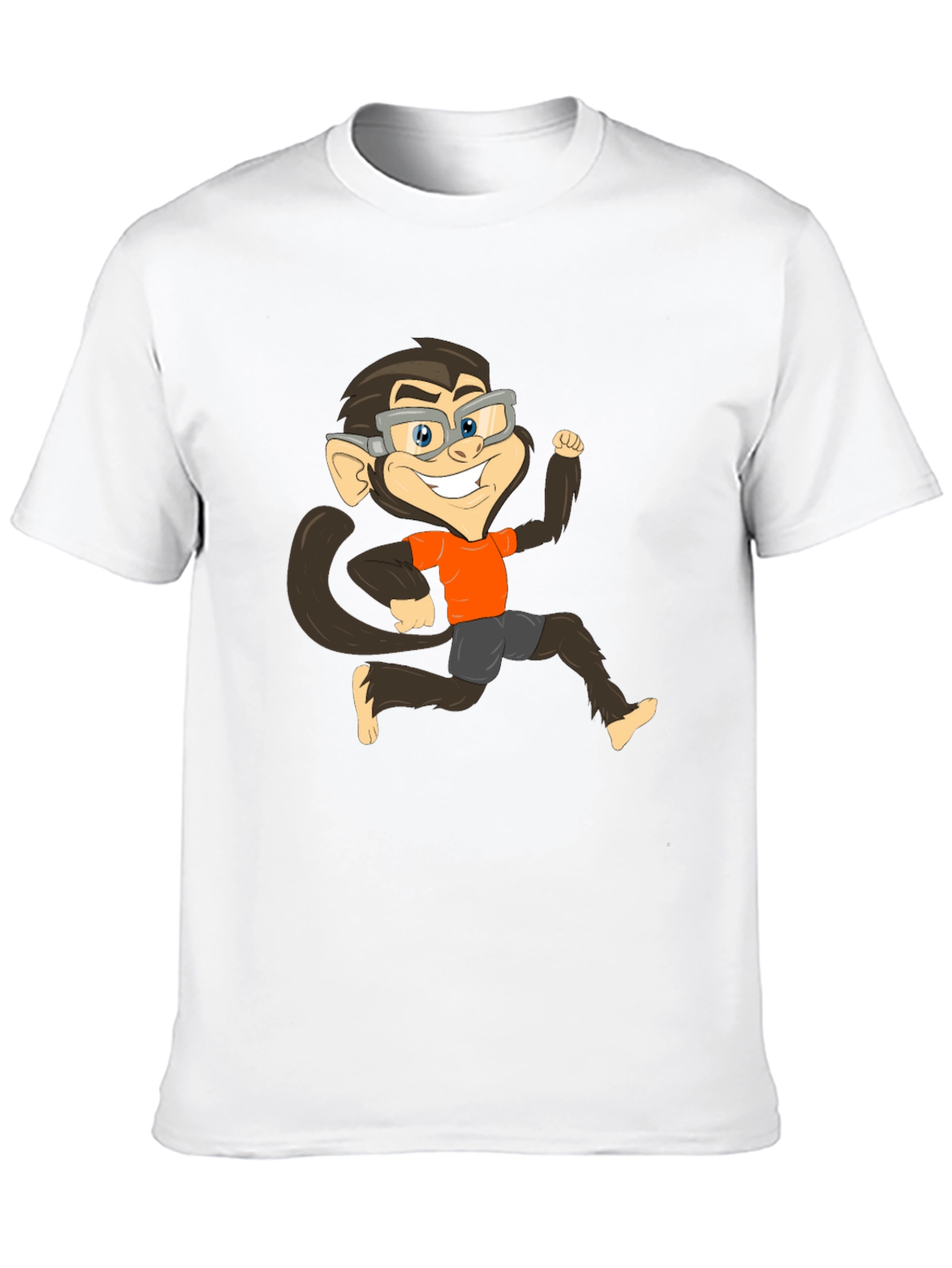 Monkey Cartoon Graphic T-Shirt