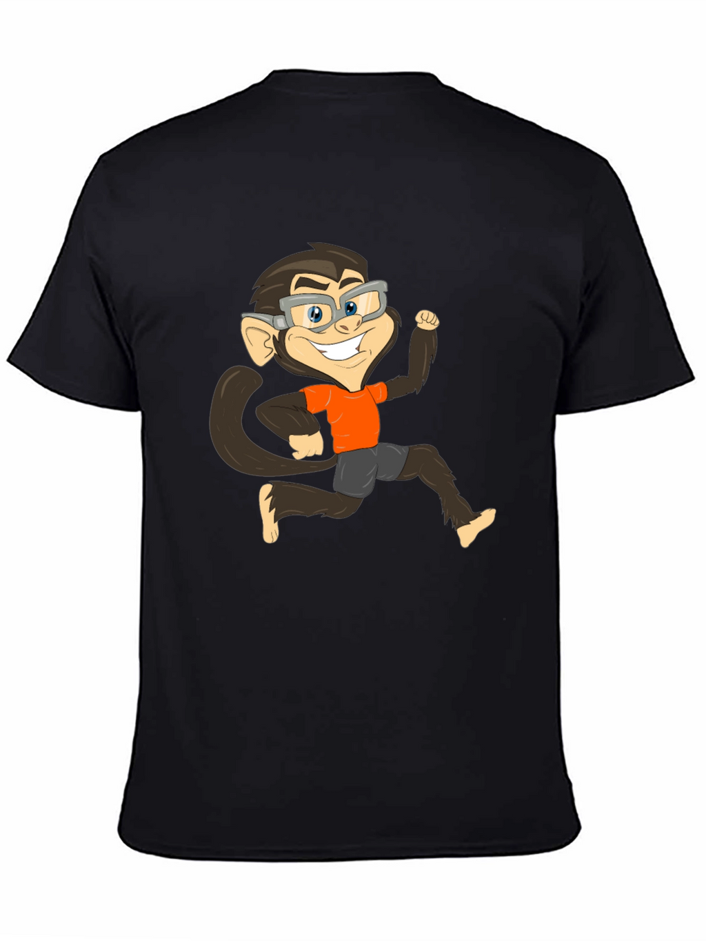 Monkey Cartoon Graphic T-Shirt