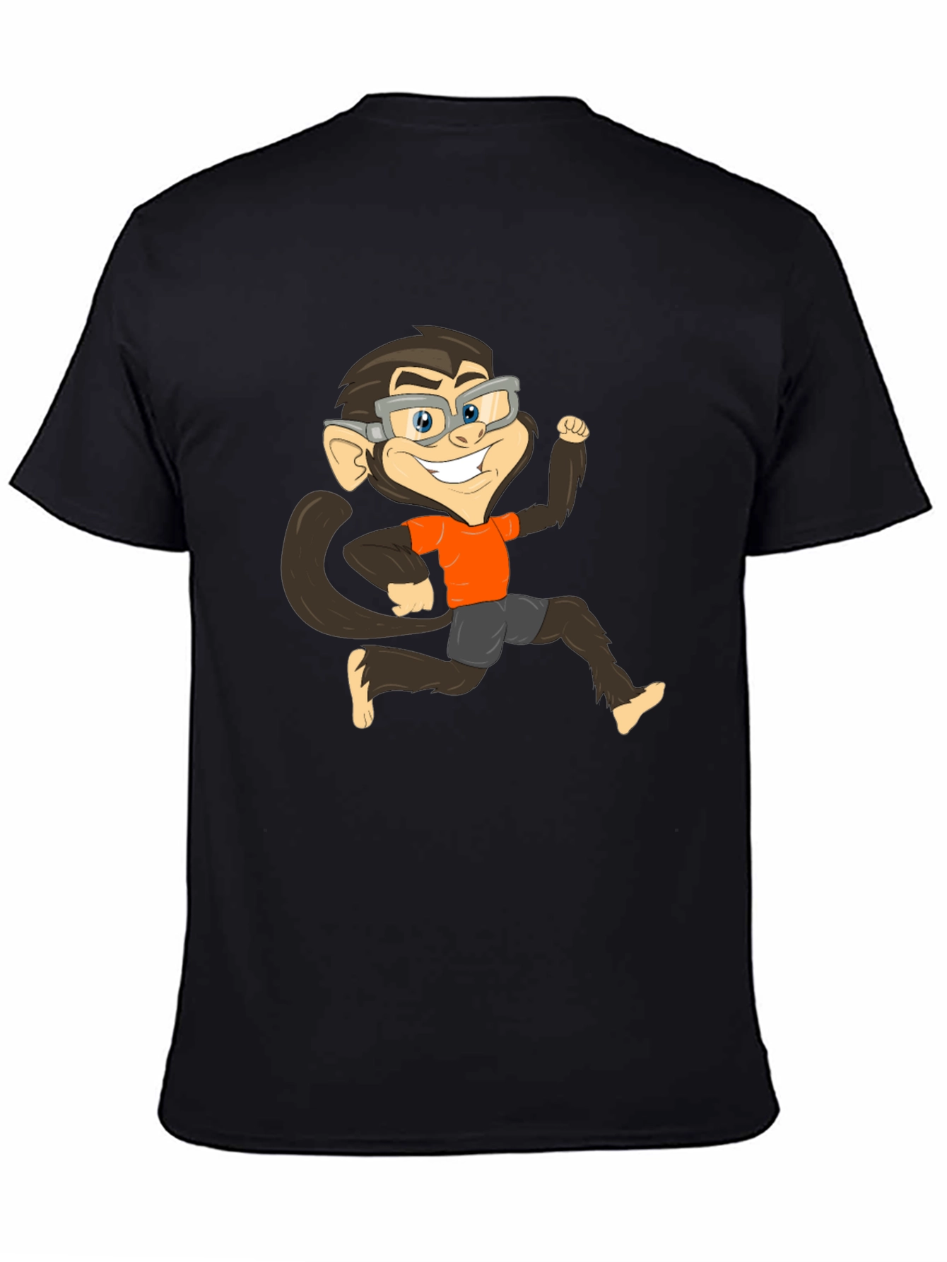 Monkey Cartoon Graphic T-Shirt