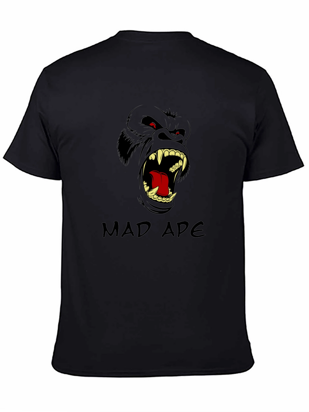 Mad Ape Graphic T-Shirt - Black Cotton Tee