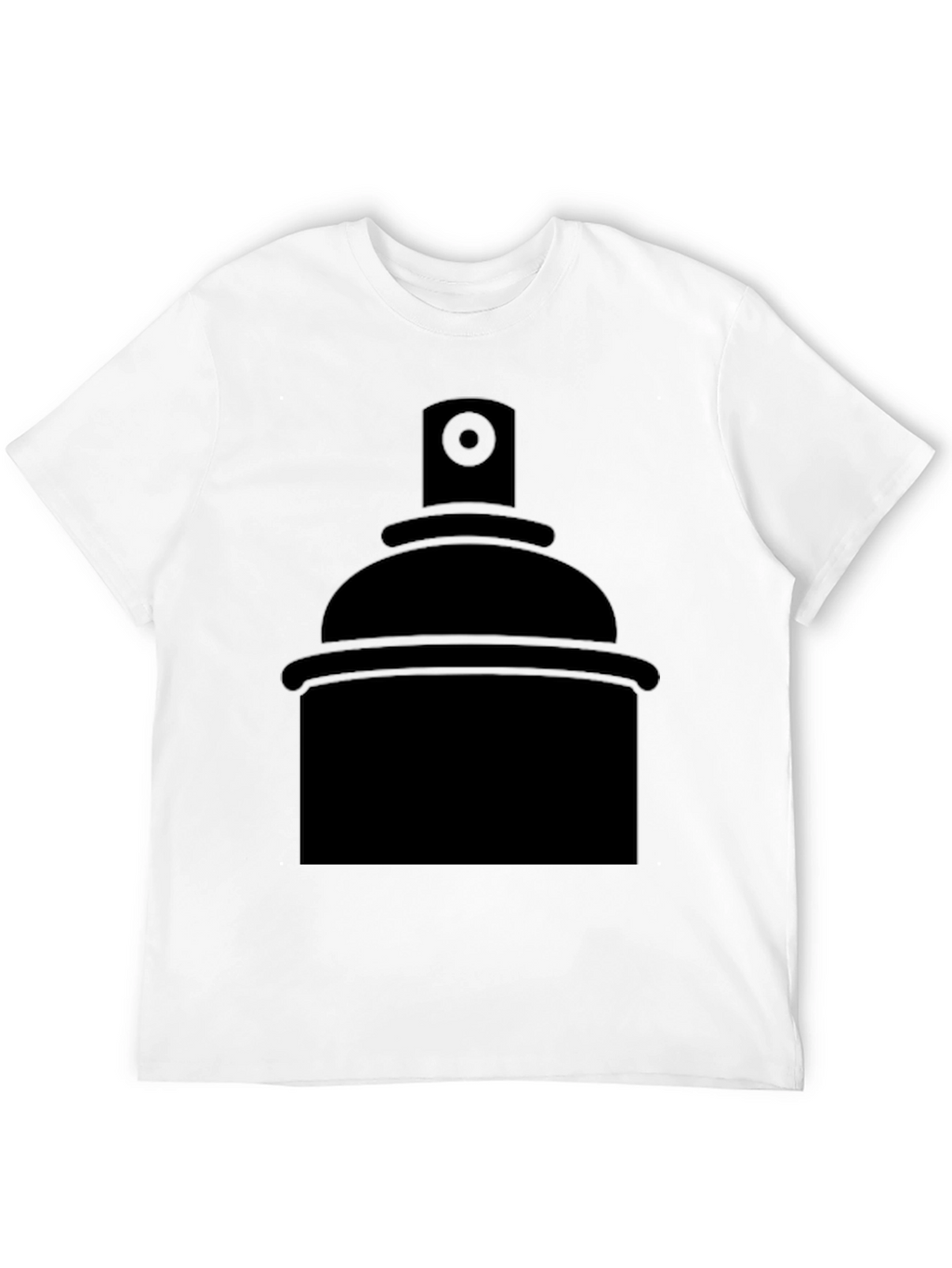 Spray Paint Graphic Tee - Black