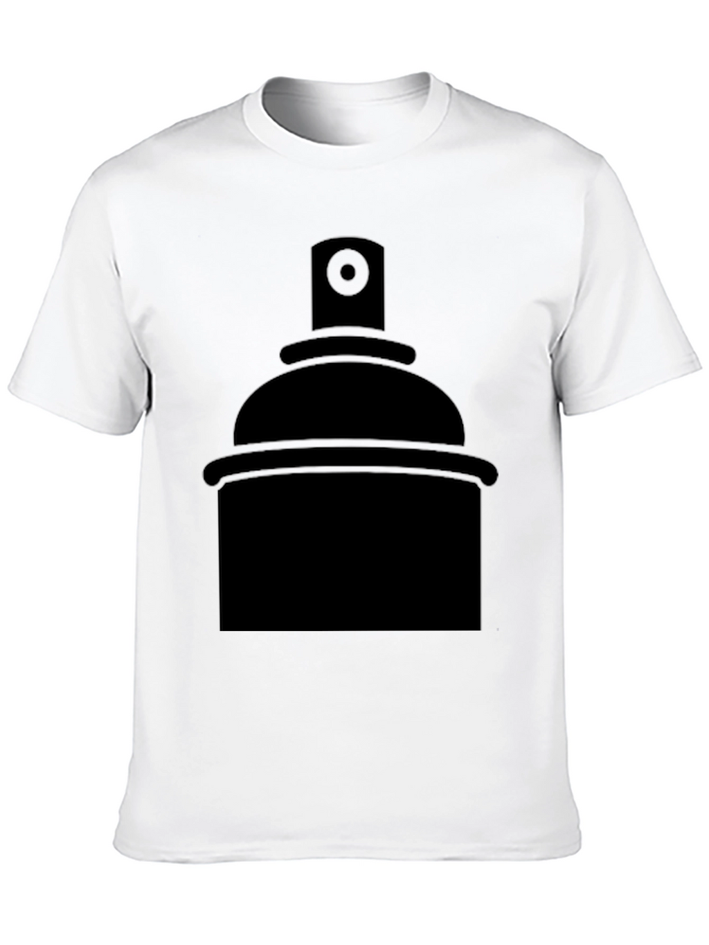 Spray Paint Graphic Tee - Black