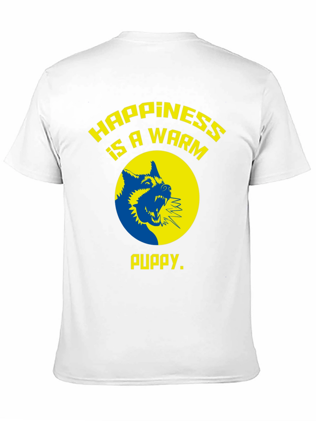 Happiness is a Warm Puppy Graphic Tee - Black