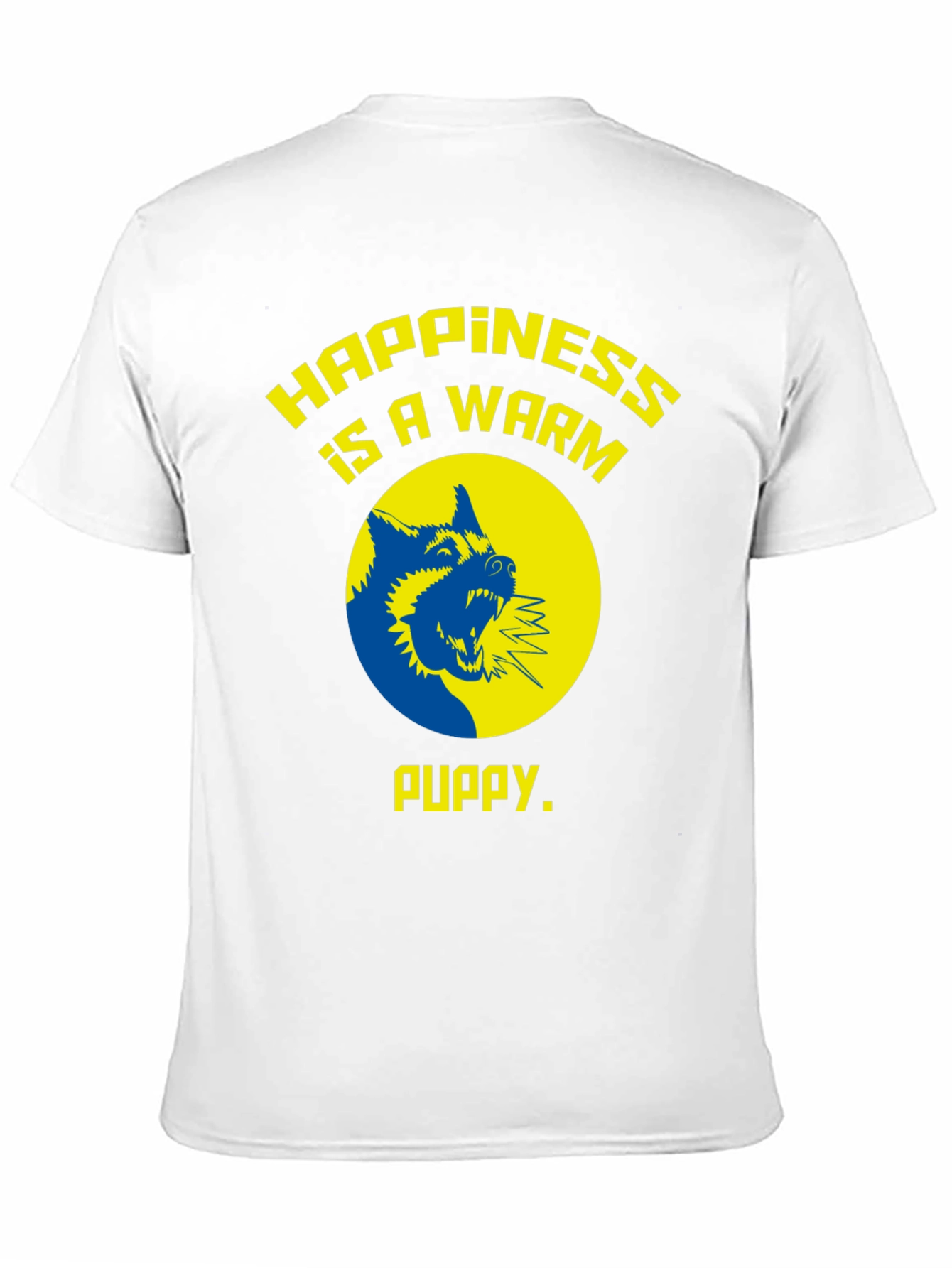 Happiness is a Warm Puppy Graphic Tee - Black