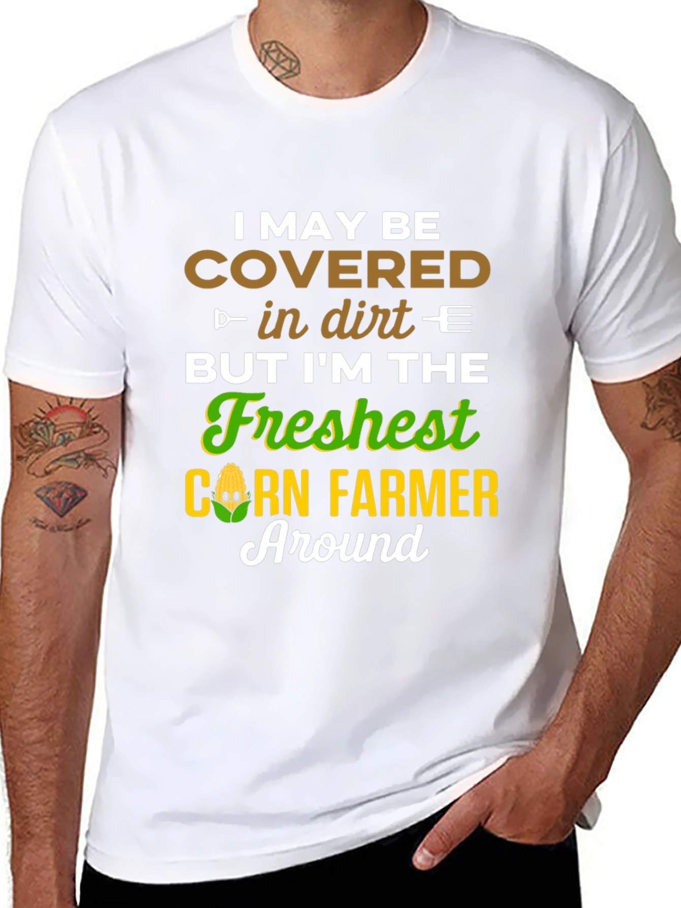 Fresh Corn Farmer T-Shirt - Funny Farming Tee