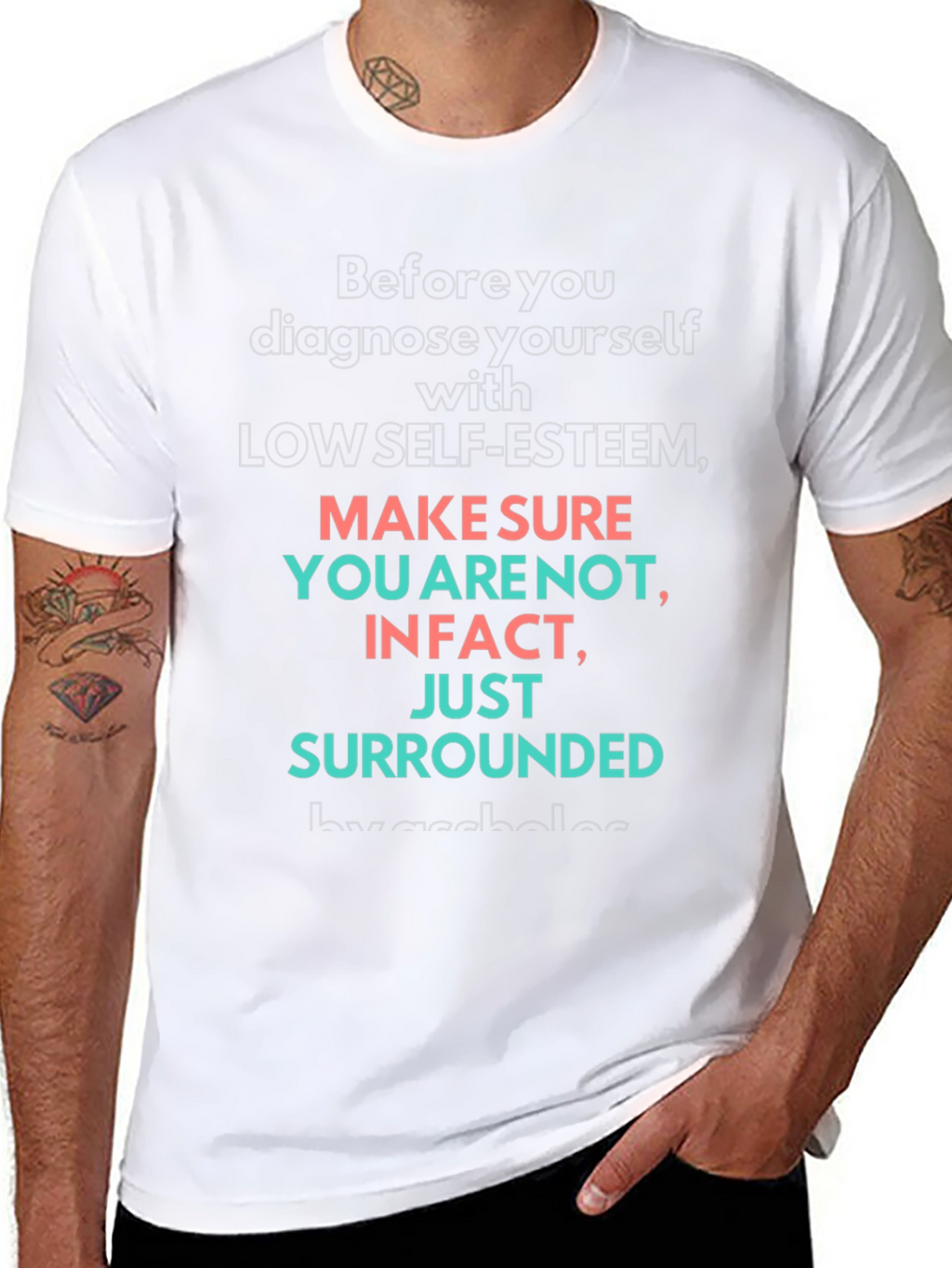 Self-Esteem Graphic Tee - Black T-Shirt