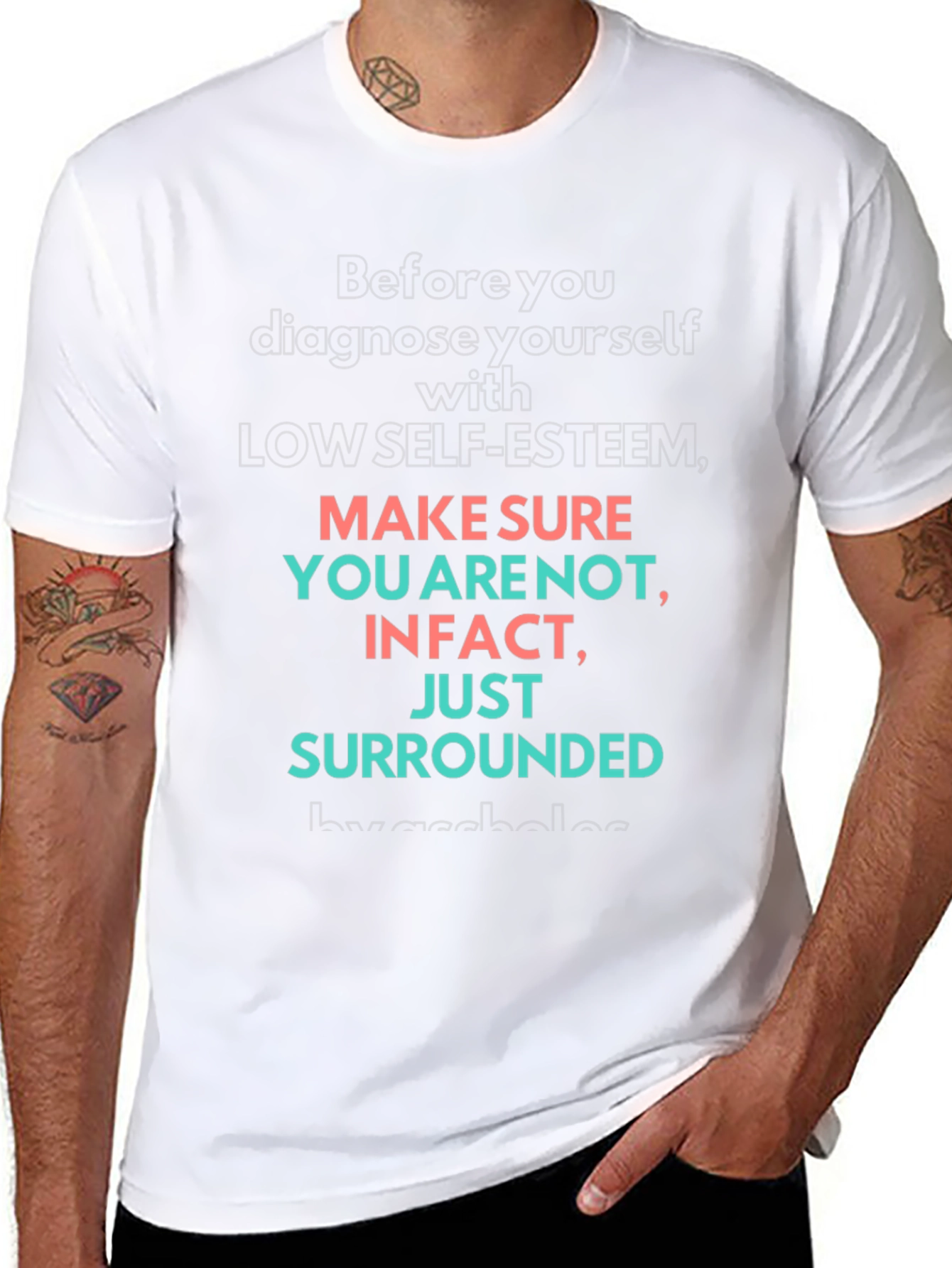 Self-Esteem Graphic Tee - Black T-Shirt