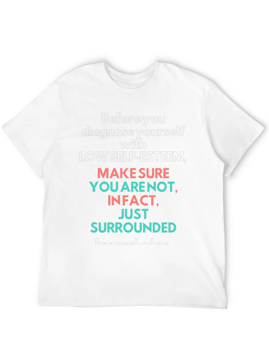 Self-Esteem Graphic Tee - Black T-Shirt