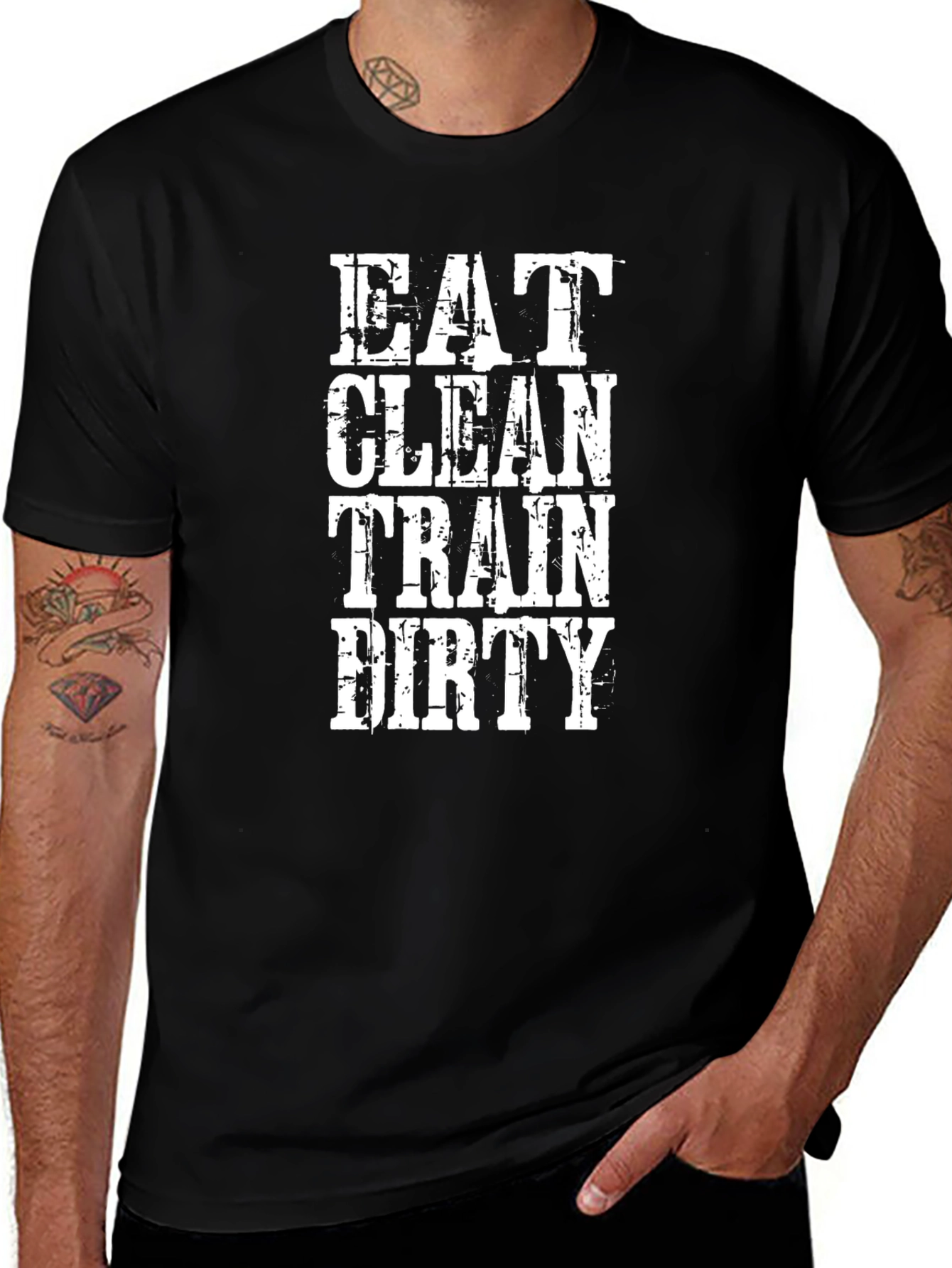Eat Clean Train Dirty Graphic Tee