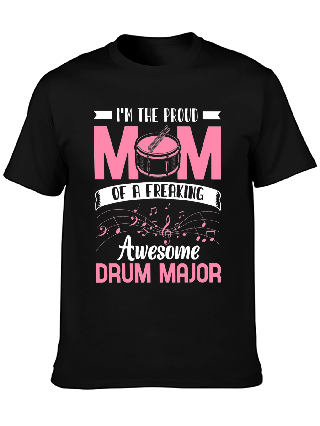 Proud Drum Major Mom T-Shirt - Awesome Band Tee