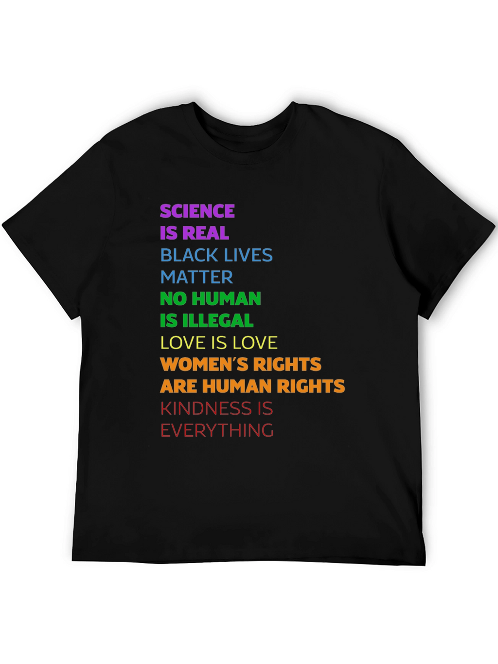 Science is Real Graphic Tee - Equality & Kindness