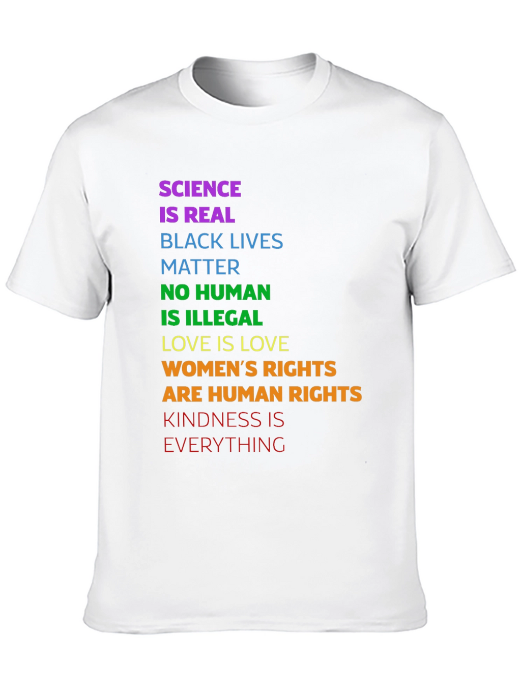 Science is Real Graphic Tee - Equality & Kindness