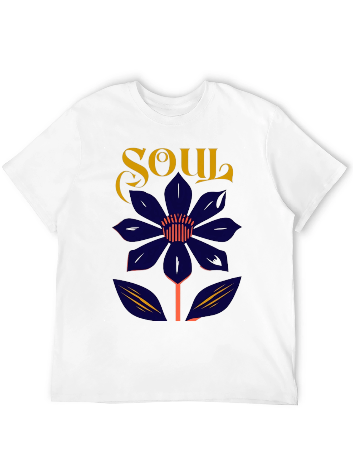 Soul Flower Graphic Tee - Unisex Black Cotton T-Shirt