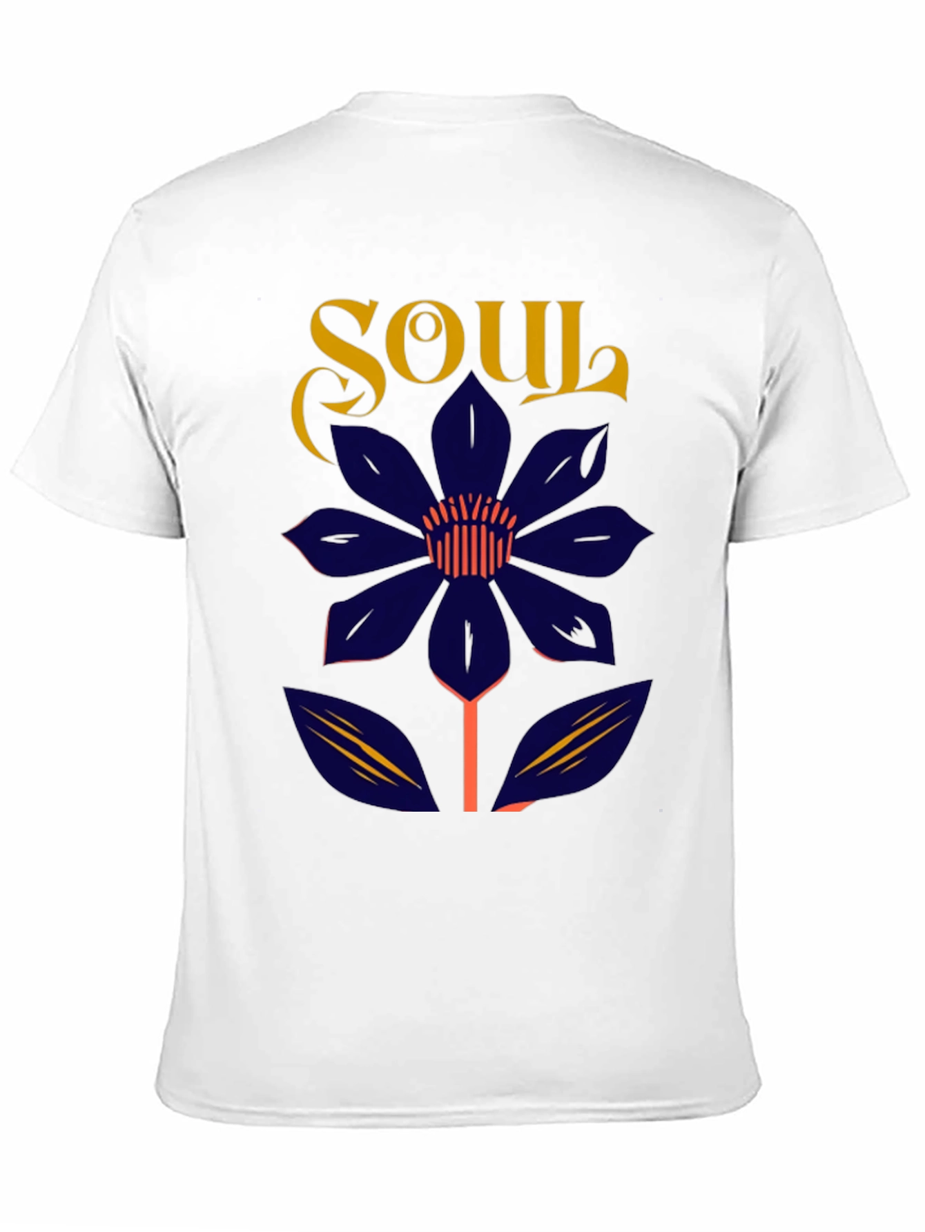 Soul Flower Graphic Tee - Unisex Black Cotton T-Shirt