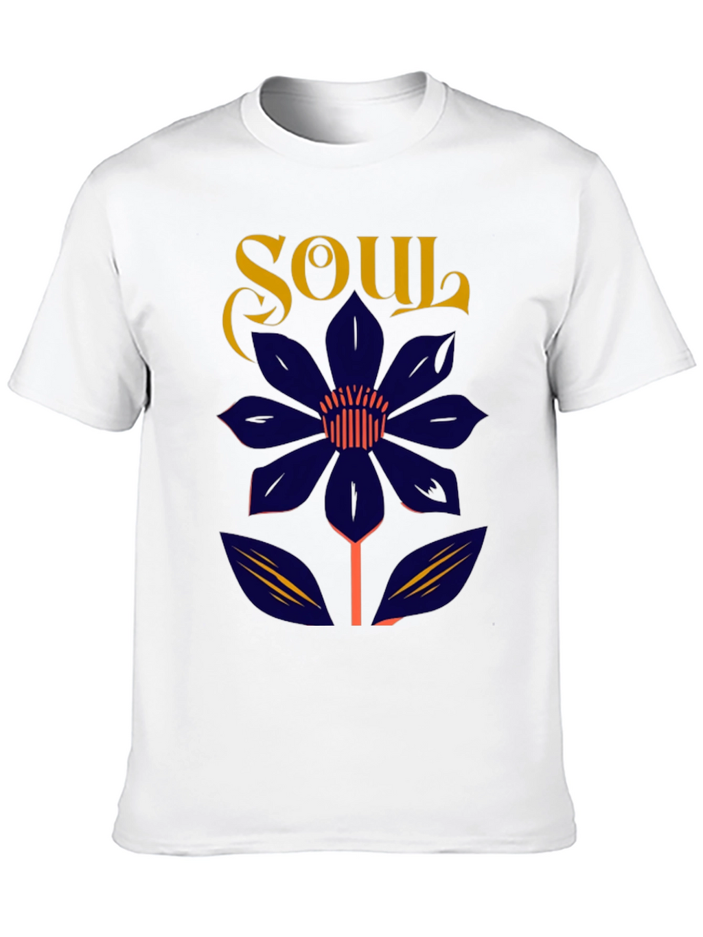 Soul Flower Graphic Tee - Unisex Black Cotton T-Shirt