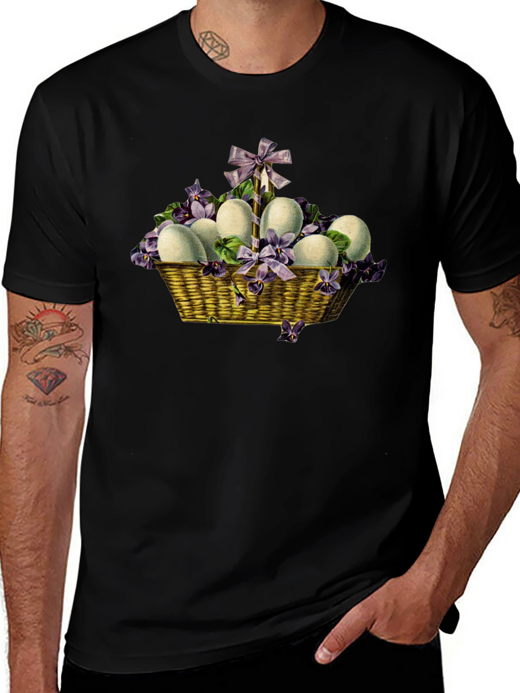Easter Egg Basket Graphic Tee